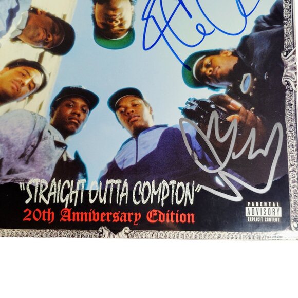 Ice Cube Yella Signed NWA Straight Outta Compton 20th Vinyl Record Album Beckett - Picture 10 of 13